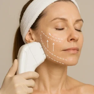 Woman having HI-FU to reduce wrinkles call LA LIPO Lincoln Now!