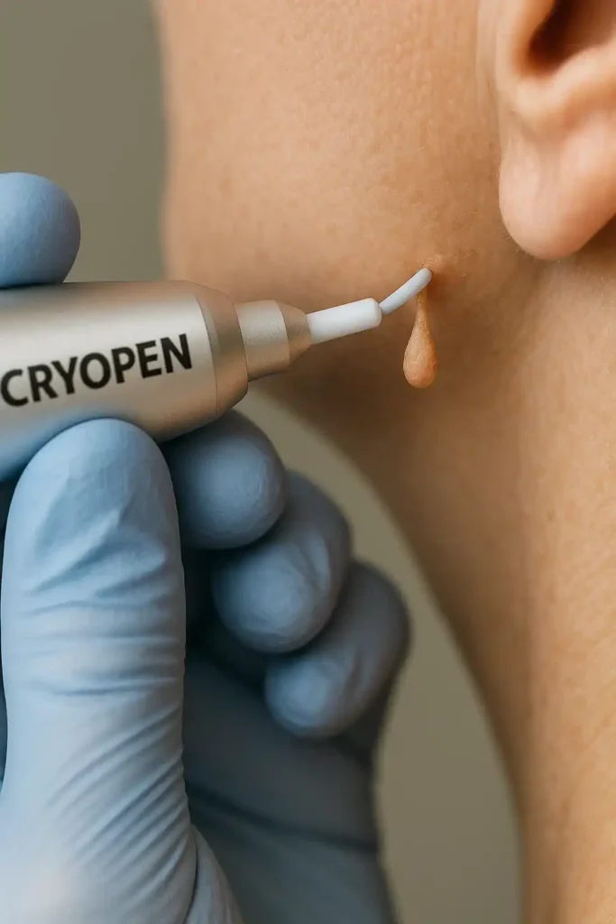 Cryopen for skin tags removal Lincoln speak to our team today!