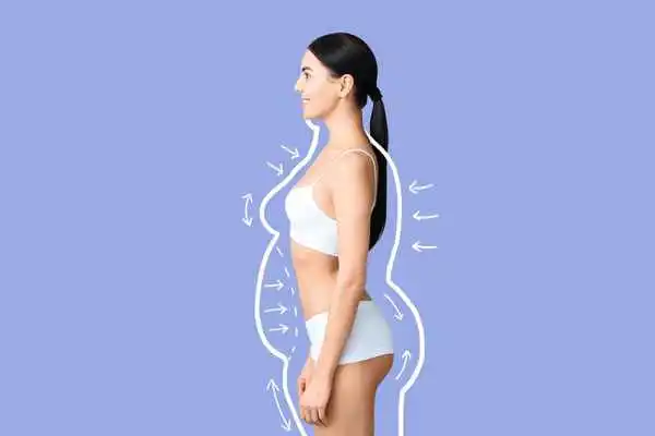 image of woman experiencing fat reduction treatment Lincoln