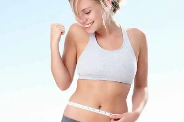 woman happy after fat reduction treatment Lincoln