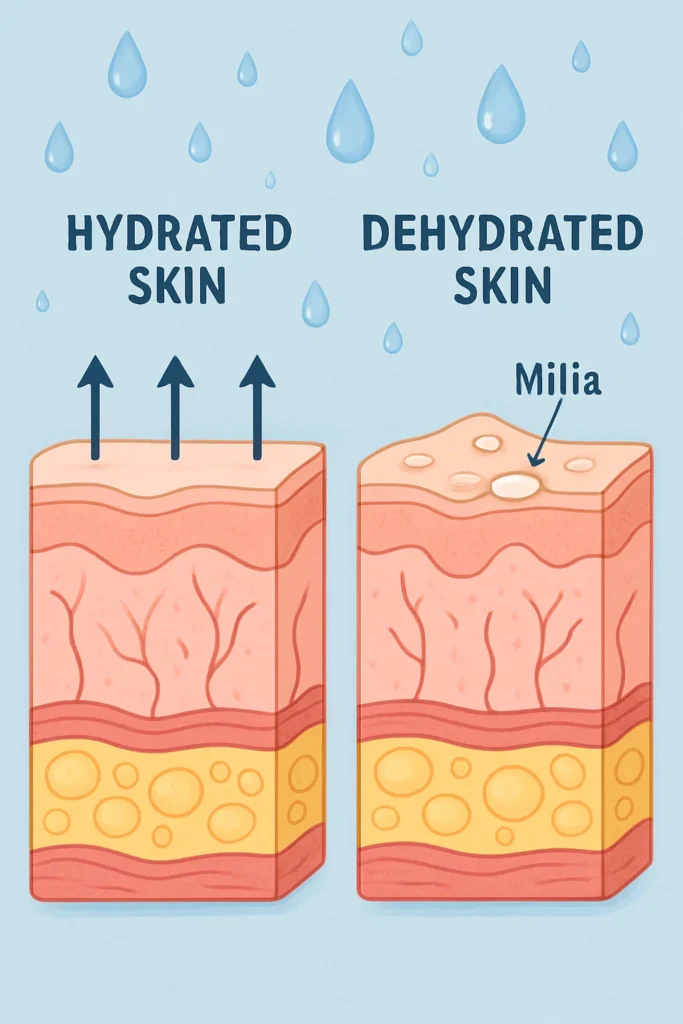 The importance of hydration and milia production Lincoln