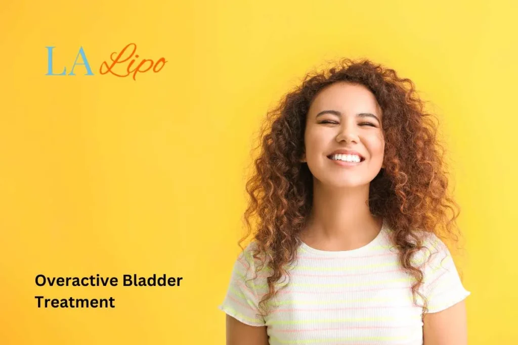 woman smiling about overactive bladder treatment Lincoln solutions