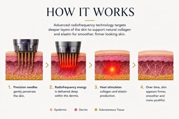 Diagram of how Collagen Lift Therapy Lincoln works