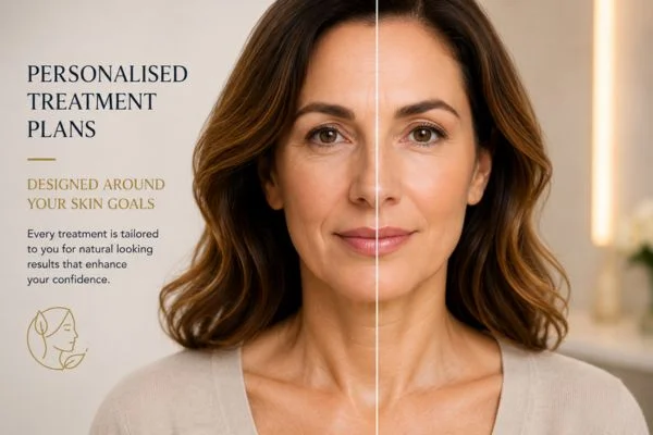 Before and after results of Collagen Lift Therapy Lincoln